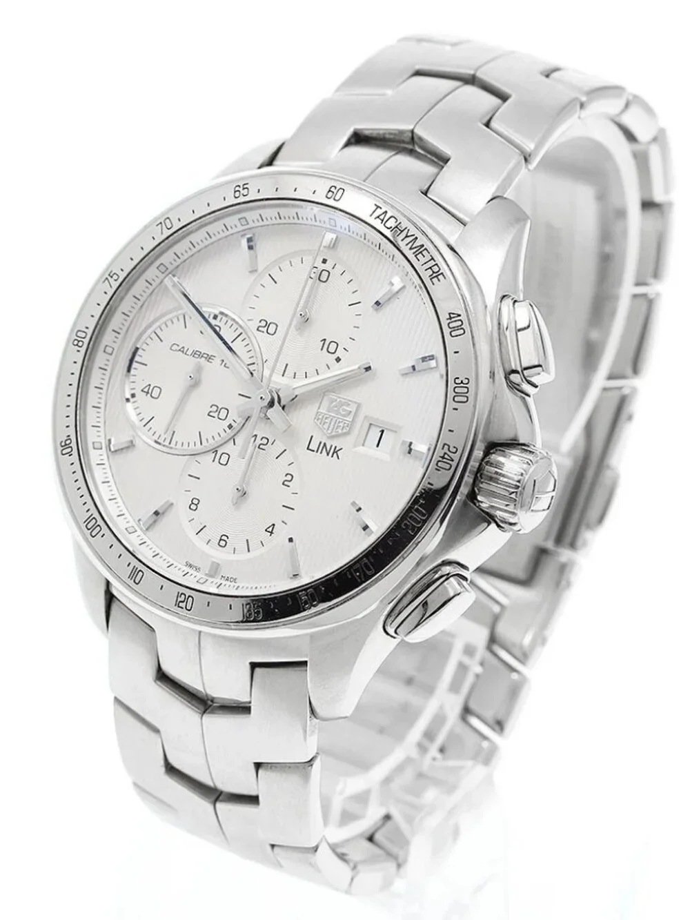 TAG HEUER Link CAT2011 Caliber 16 Chronograph Silver Dial Automatic Men's_973121